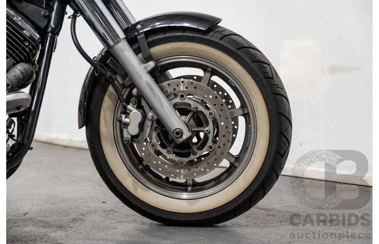 09/2007 Yamaha V-Star XVS1100 Custom Cruiser Motorcycle Black 1063cc