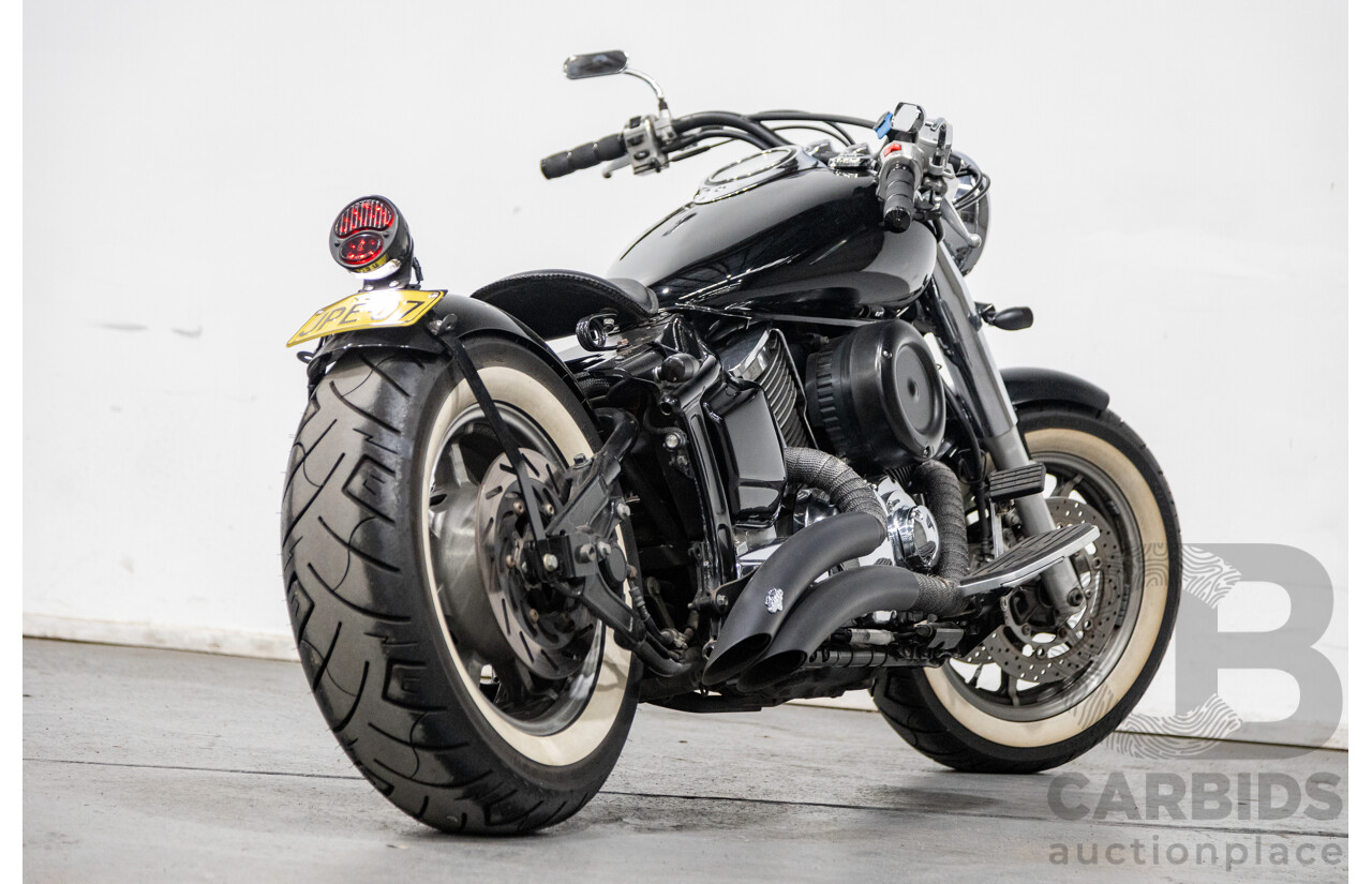 09/2007 Yamaha V-Star XVS1100 Custom Cruiser Motorcycle Black 1063cc