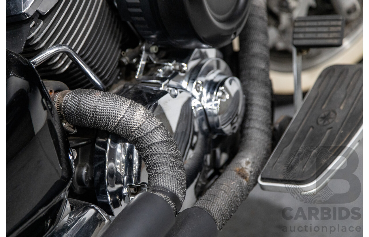 09/2007 Yamaha V-Star XVS1100 Custom Cruiser Motorcycle Black 1063cc