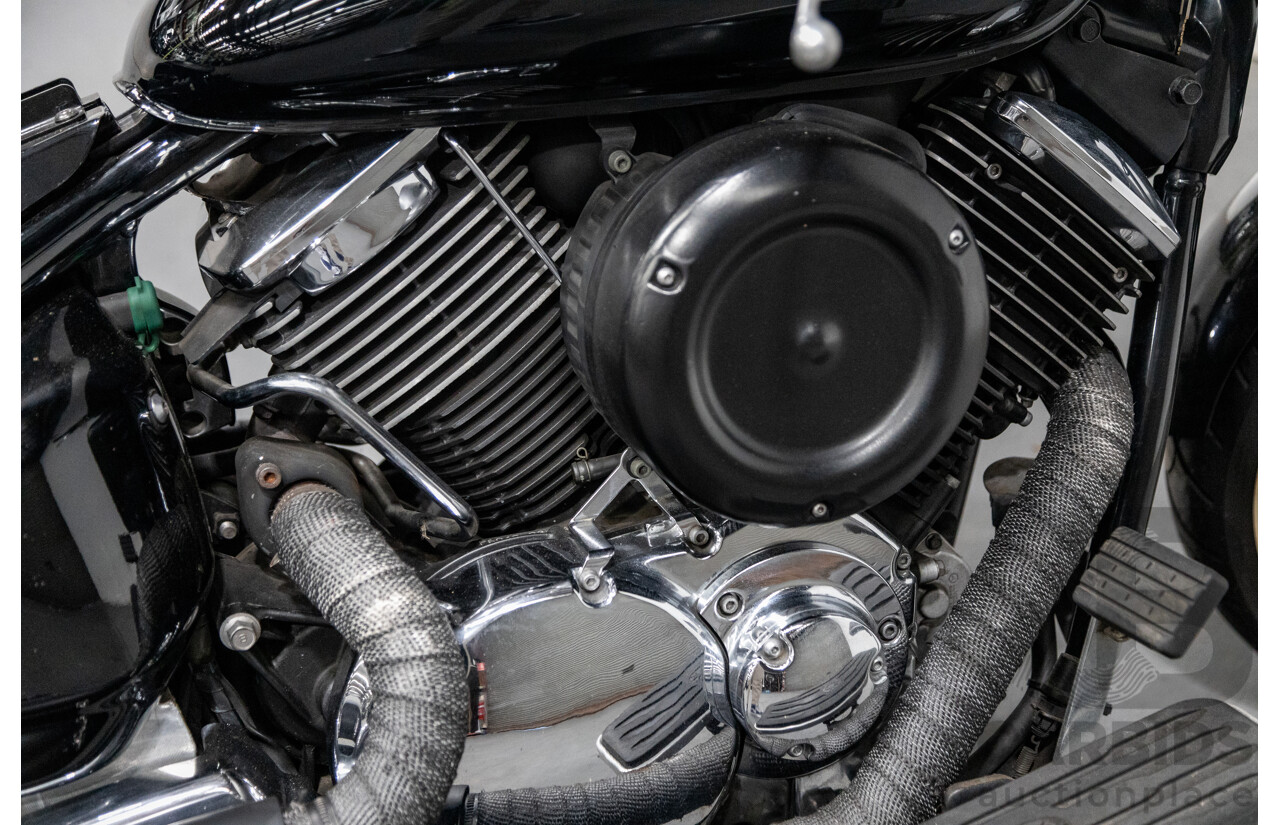 09/2007 Yamaha V-Star XVS1100 Custom Cruiser Motorcycle Black 1063cc