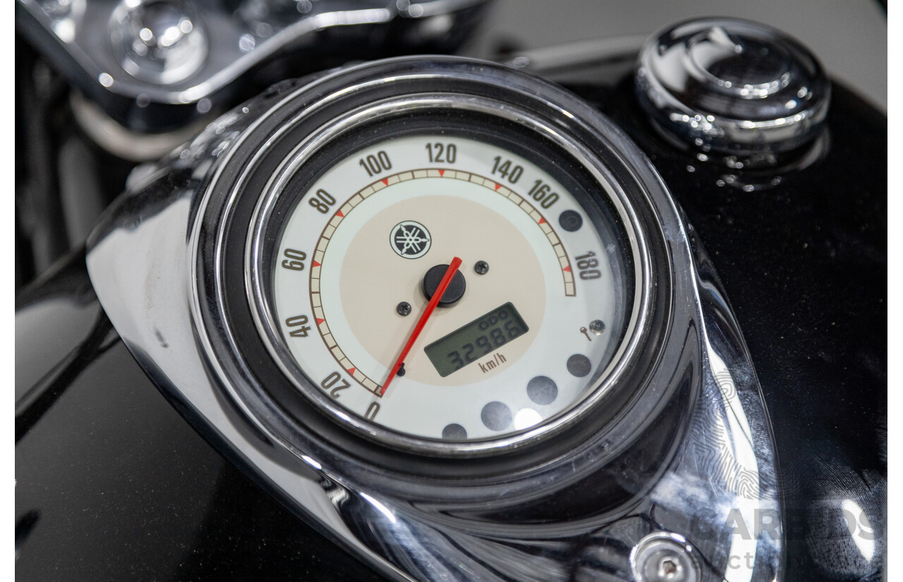 09/2007 Yamaha V-Star XVS1100 Custom Cruiser Motorcycle Black 1063cc