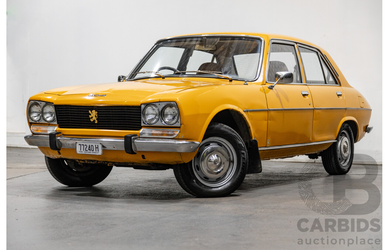 2/1976 Peugeot 504 GL 4d Sedan Yellow 2.0L