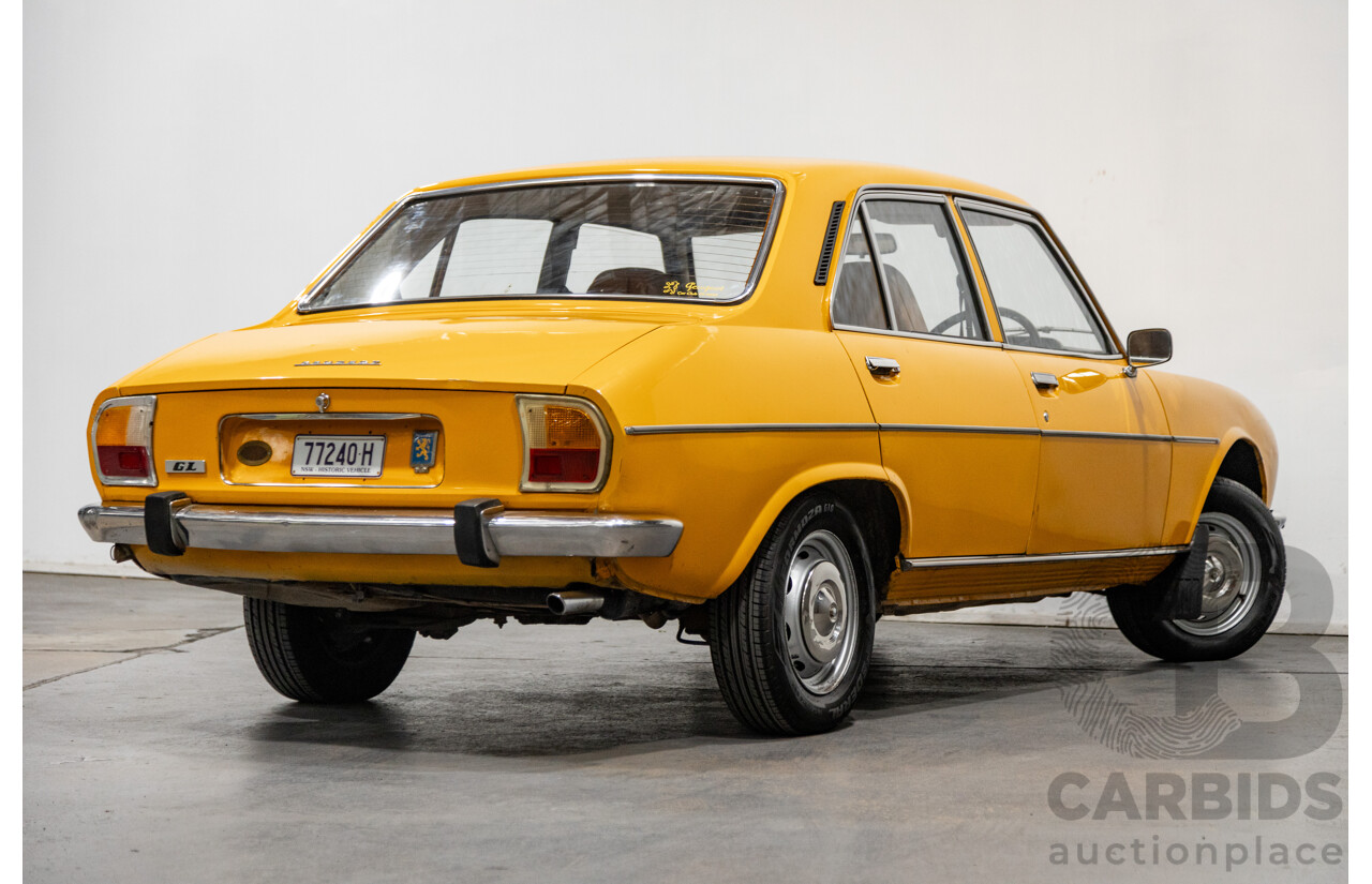 2/1976 Peugeot 504 GL 4d Sedan Yellow 2.0L