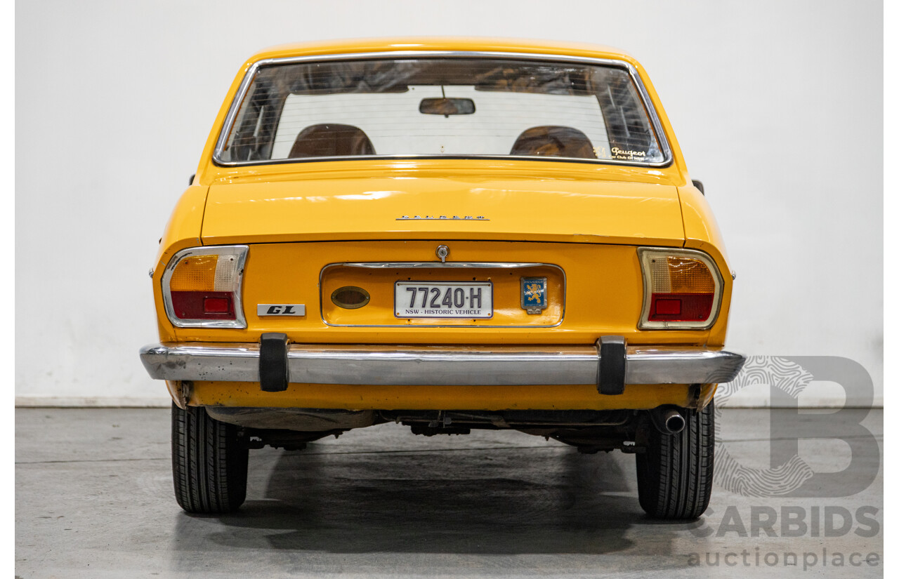 2/1976 Peugeot 504 GL 4d Sedan Yellow 2.0L