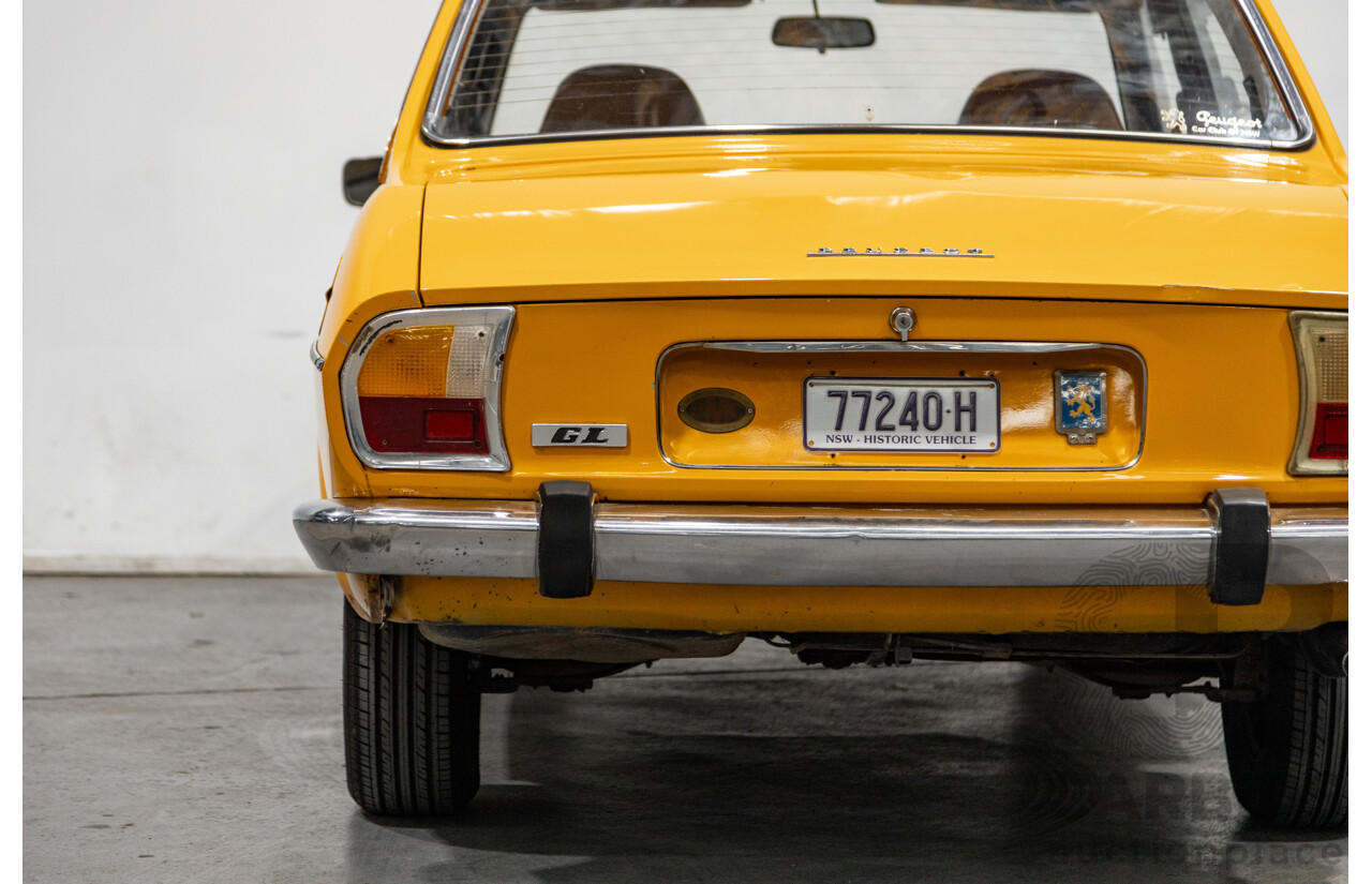 2/1976 Peugeot 504 GL 4d Sedan Yellow 2.0L