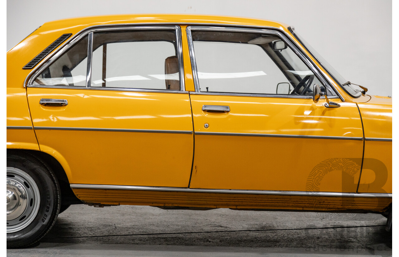 2/1976 Peugeot 504 GL 4d Sedan Yellow 2.0L