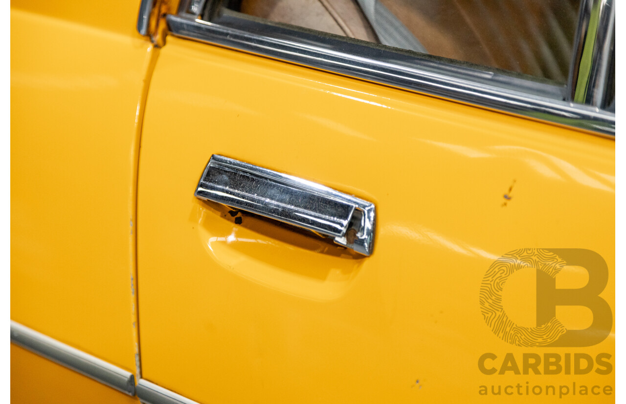 2/1976 Peugeot 504 GL 4d Sedan Yellow 2.0L