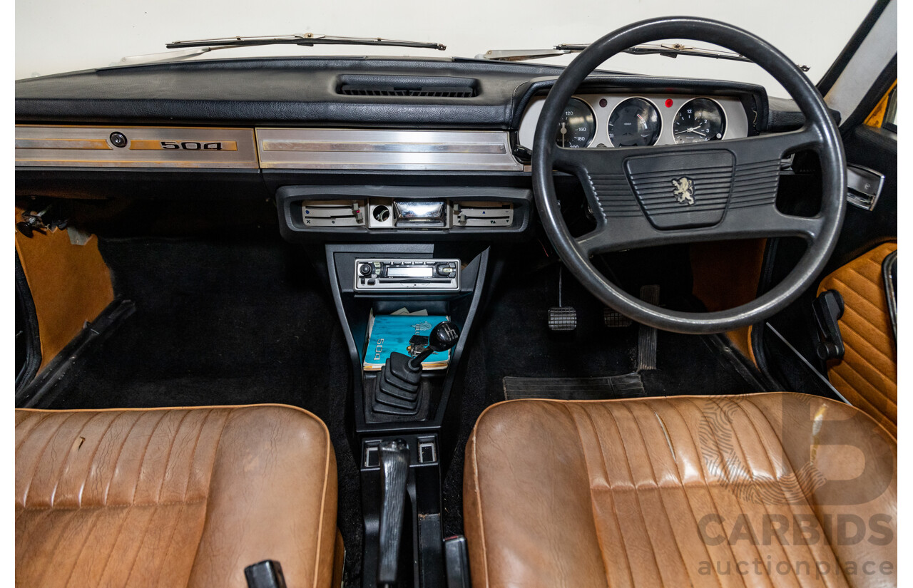 2/1976 Peugeot 504 GL 4d Sedan Yellow 2.0L