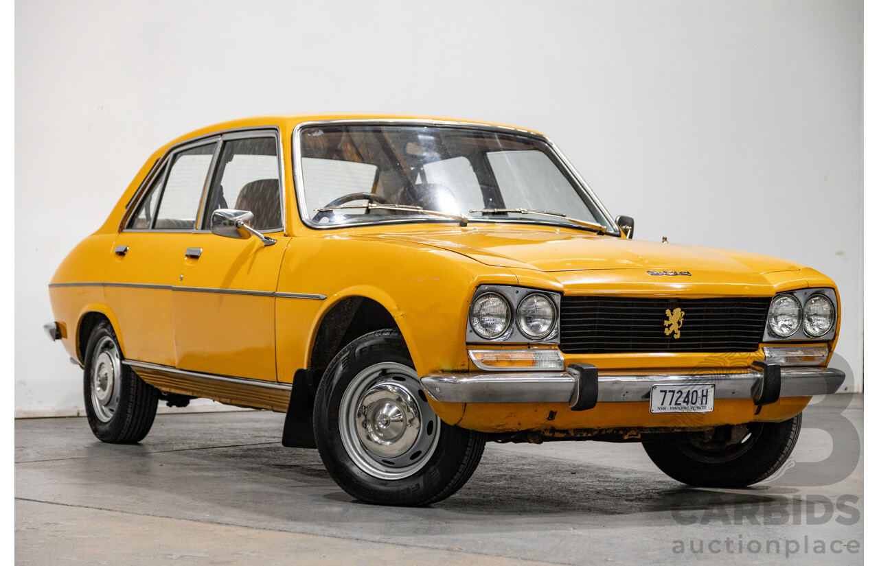 2/1976 Peugeot 504 GL 4d Sedan Yellow 2.0L