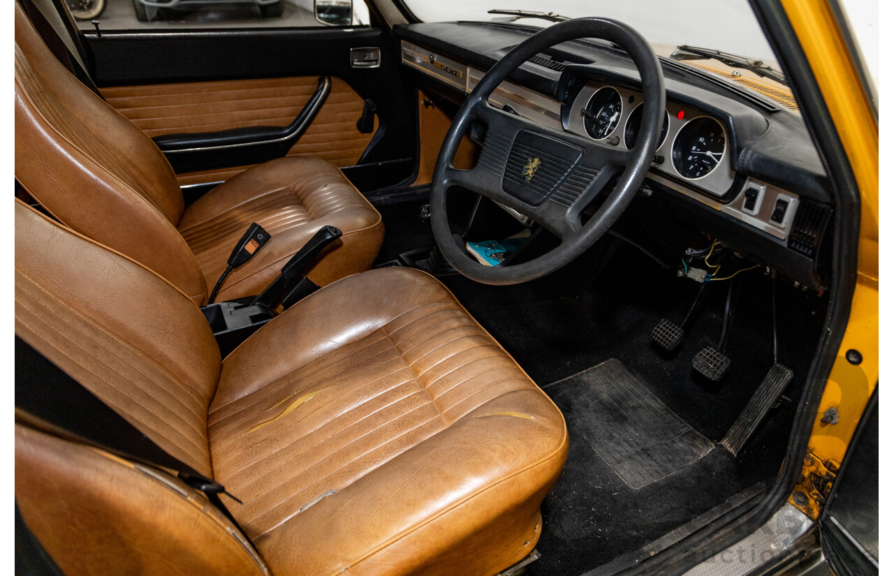 2/1976 Peugeot 504 GL 4d Sedan Yellow 2.0L