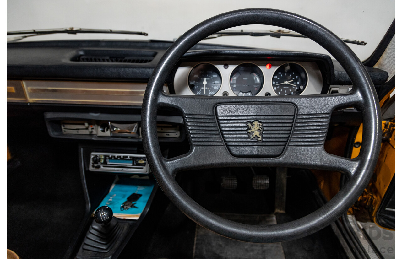 2/1976 Peugeot 504 GL 4d Sedan Yellow 2.0L