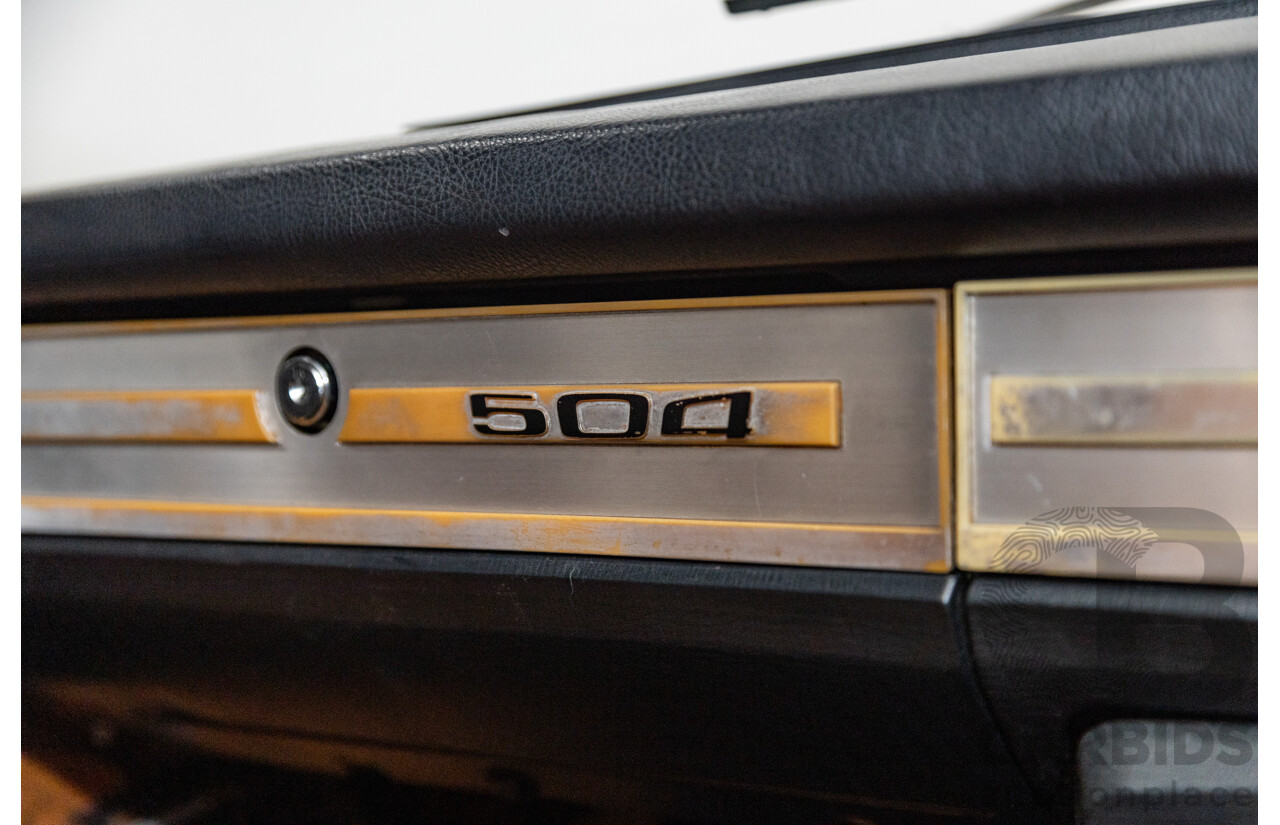 2/1976 Peugeot 504 GL 4d Sedan Yellow 2.0L