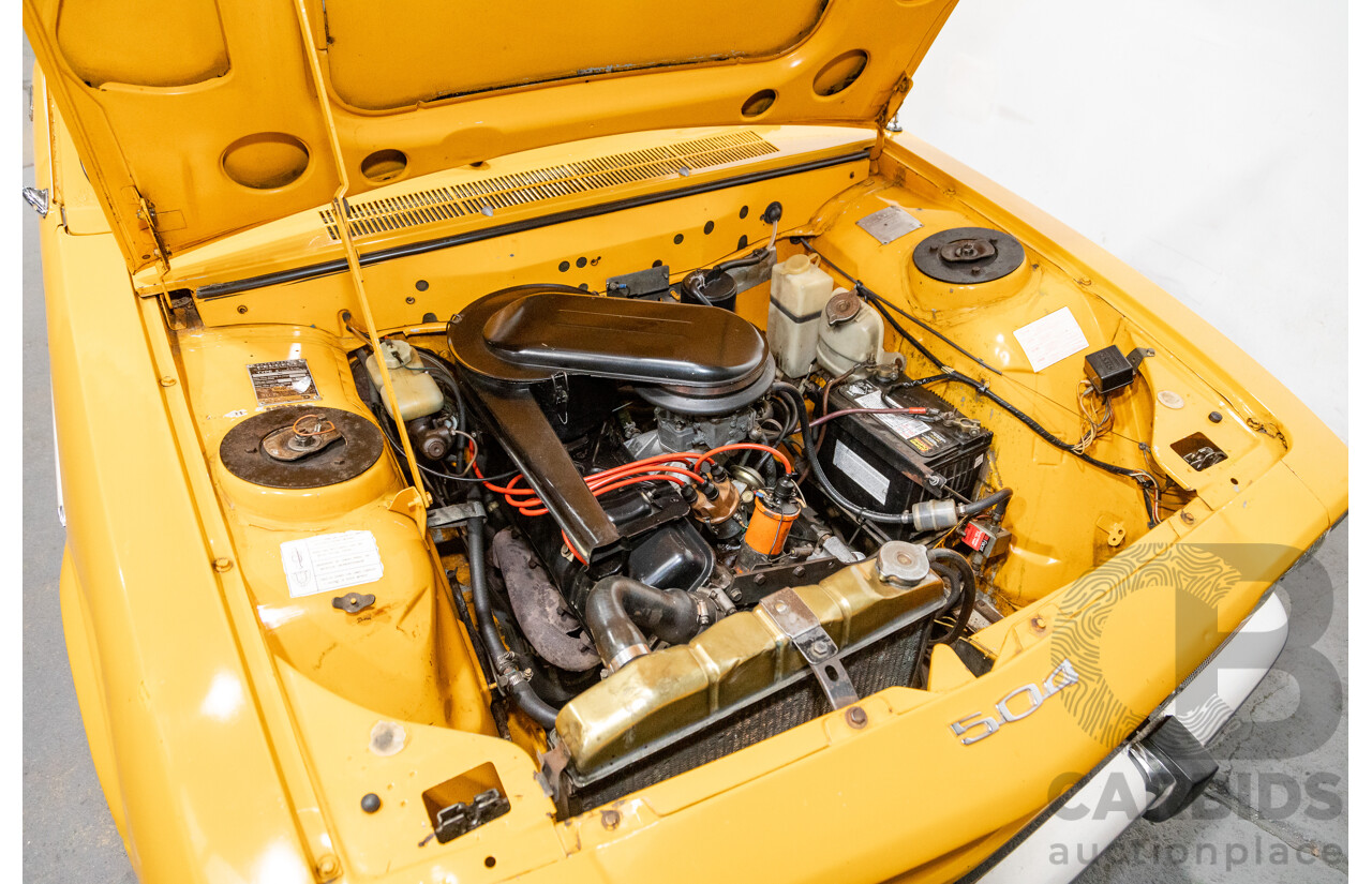 2/1976 Peugeot 504 GL 4d Sedan Yellow 2.0L