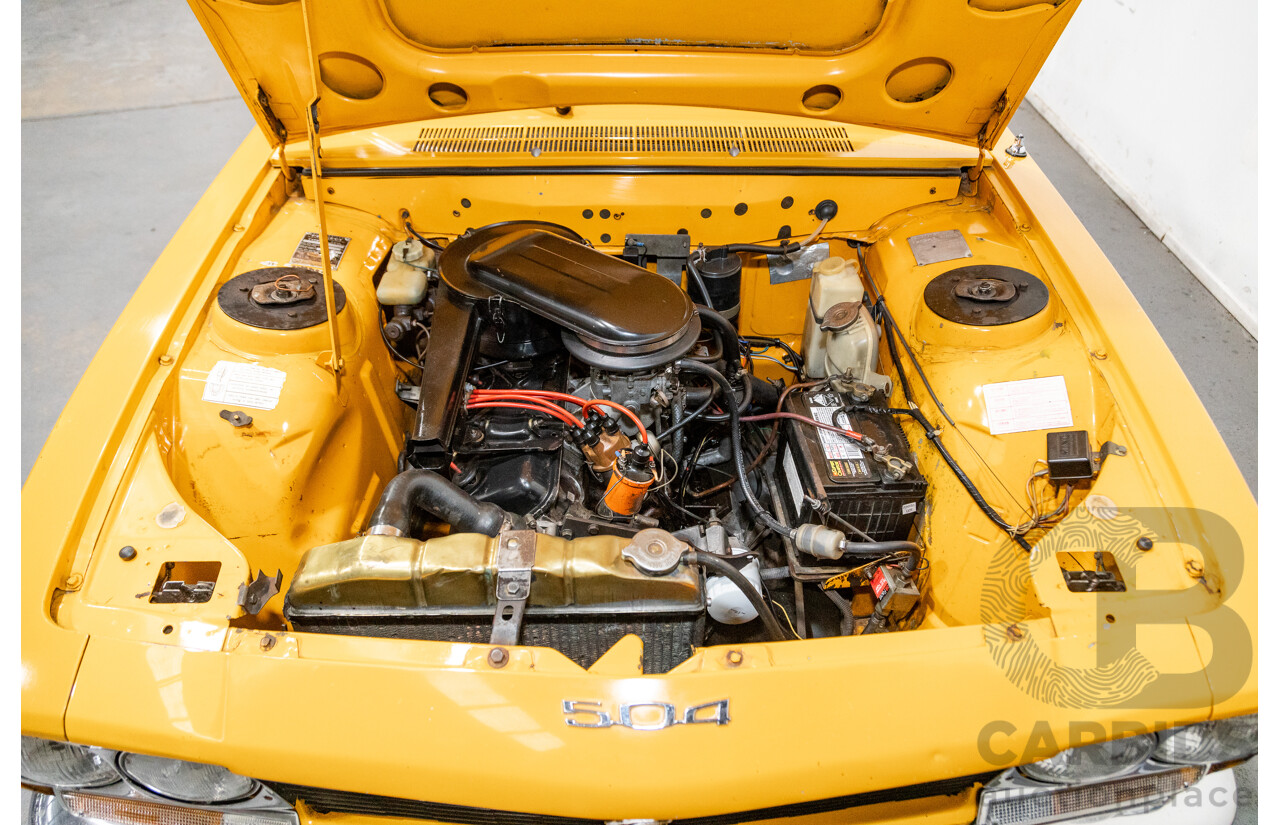 2/1976 Peugeot 504 GL 4d Sedan Yellow 2.0L