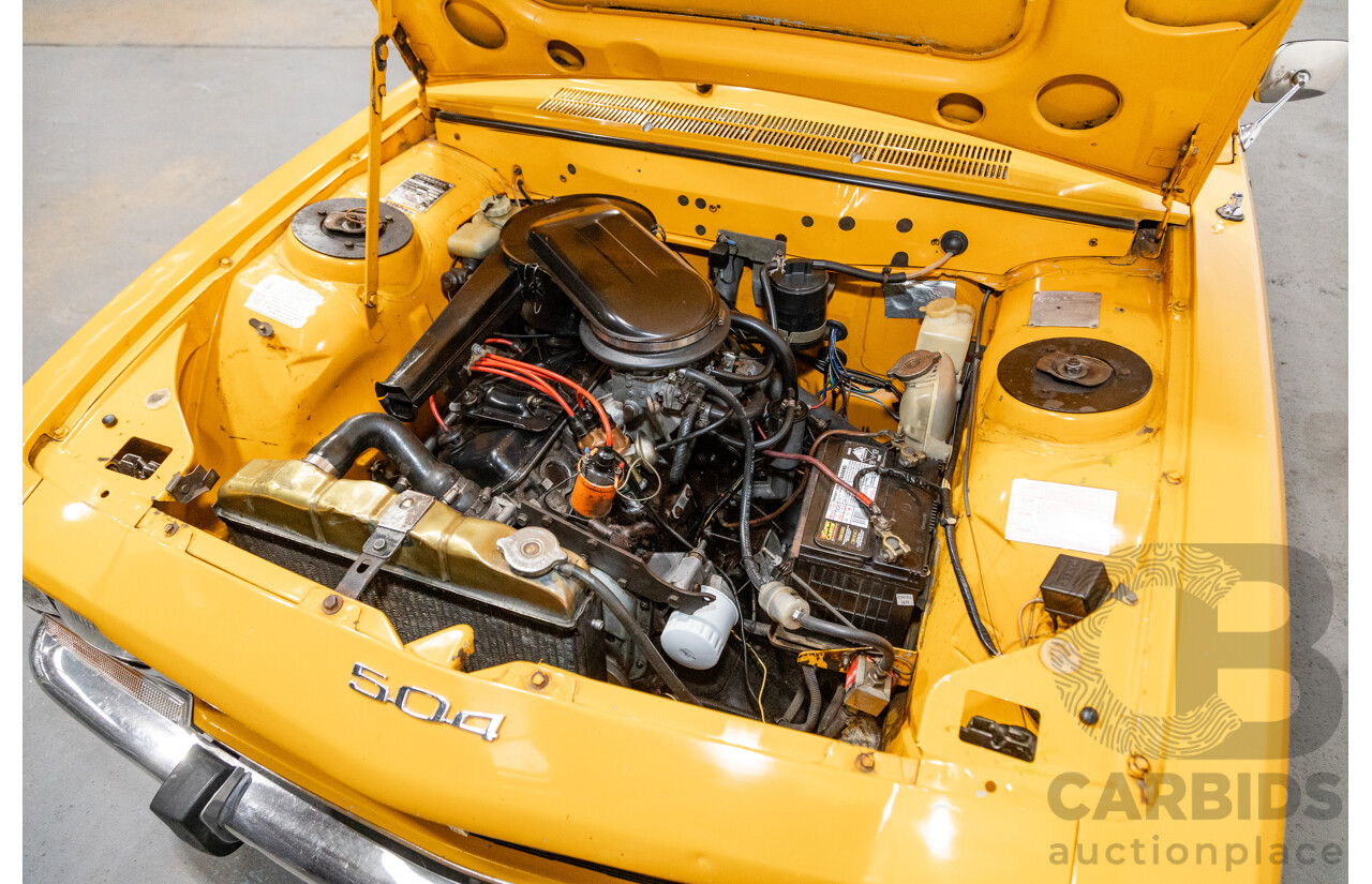 2/1976 Peugeot 504 GL 4d Sedan Yellow 2.0L