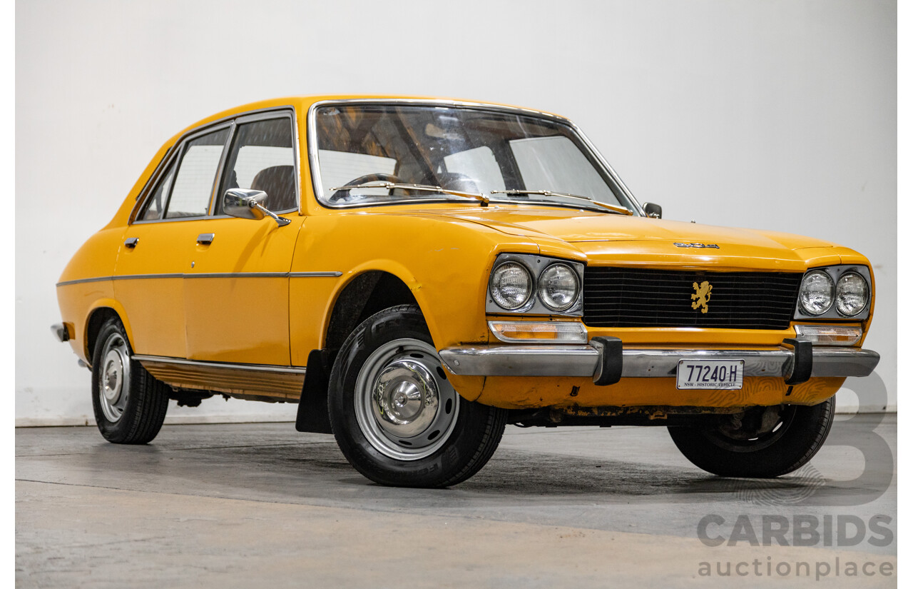 2/1976 Peugeot 504 GL 4d Sedan Yellow 2.0L