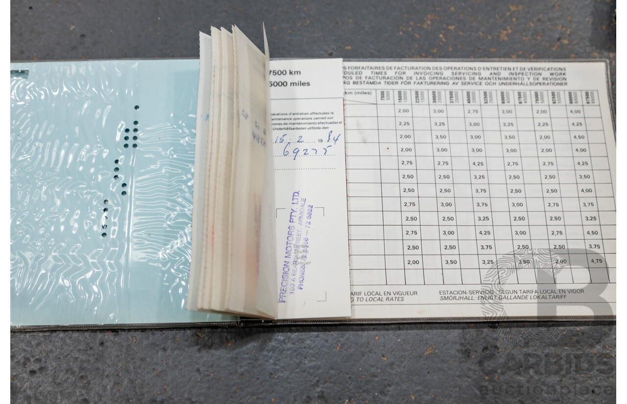 2/1976 Peugeot 504 GL 4d Sedan Yellow 2.0L