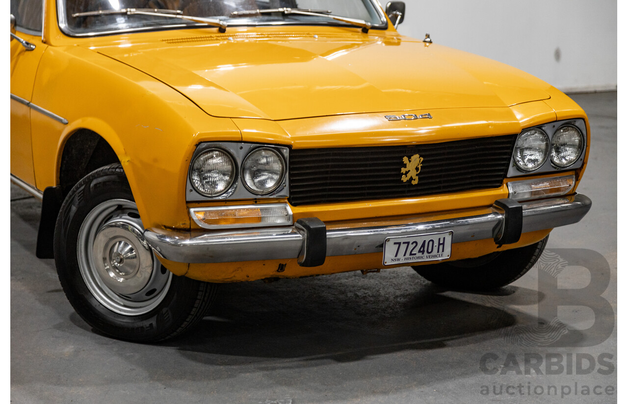 2/1976 Peugeot 504 GL 4d Sedan Yellow 2.0L