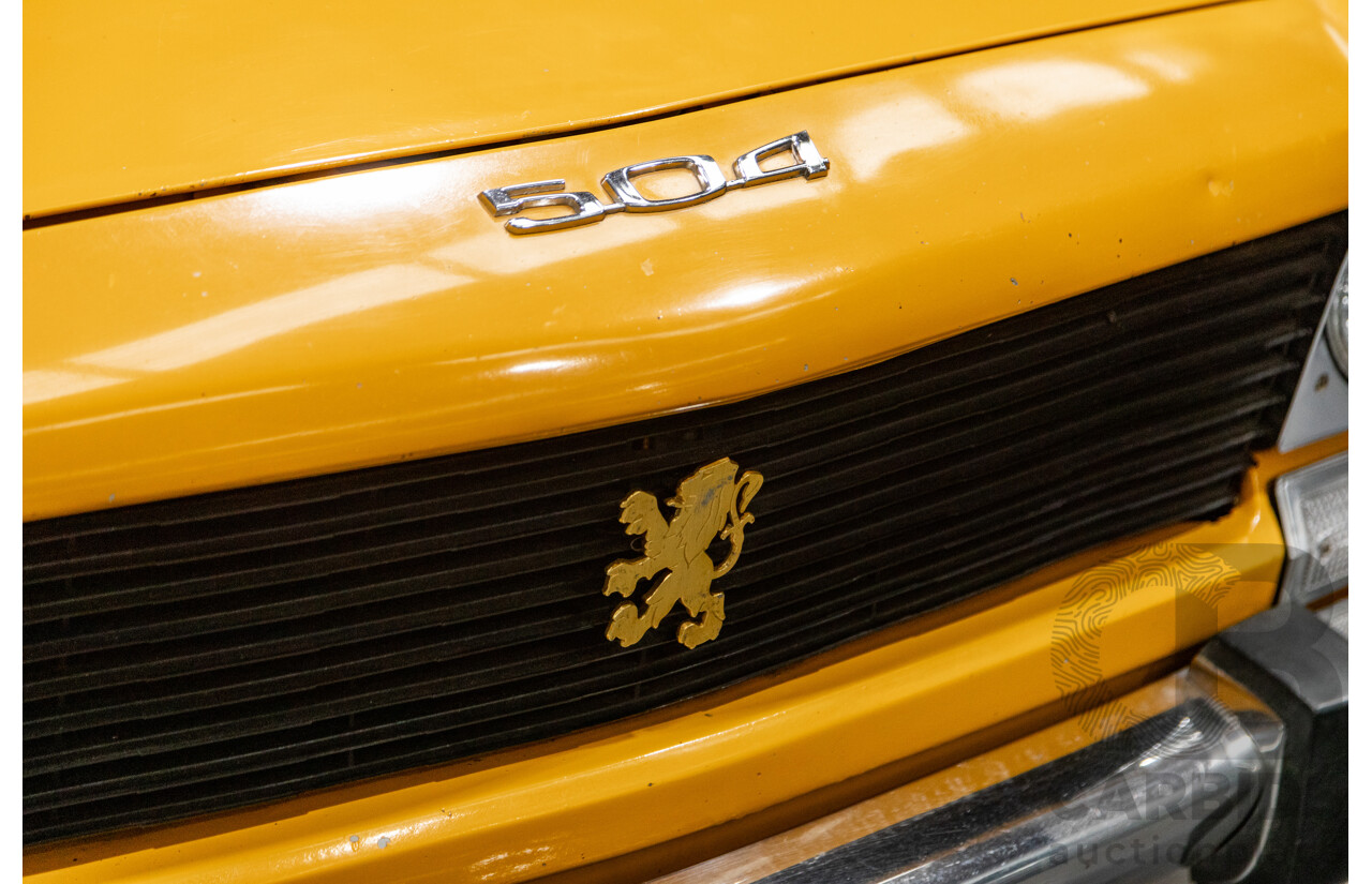 2/1976 Peugeot 504 GL 4d Sedan Yellow 2.0L