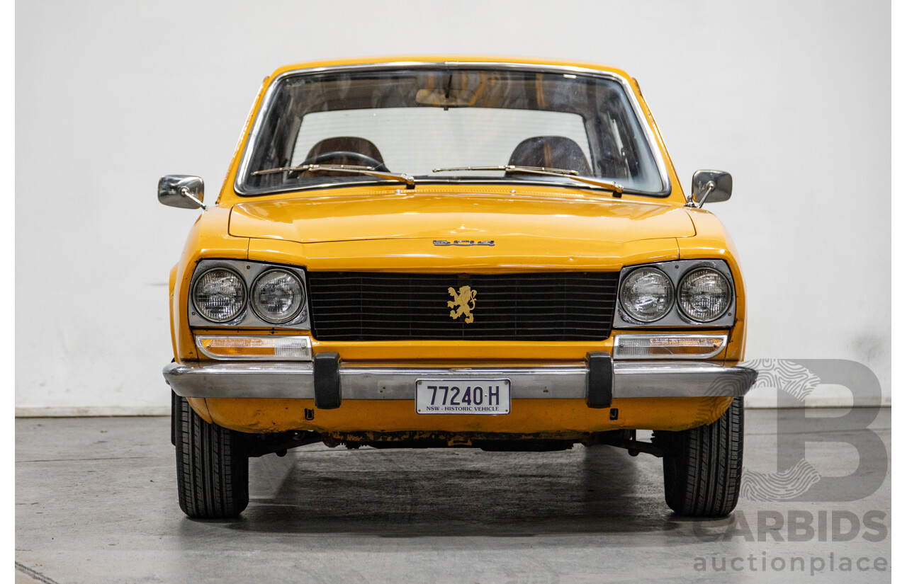 2/1976 Peugeot 504 GL 4d Sedan Yellow 2.0L