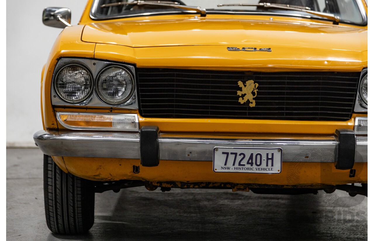 2/1976 Peugeot 504 GL 4d Sedan Yellow 2.0L