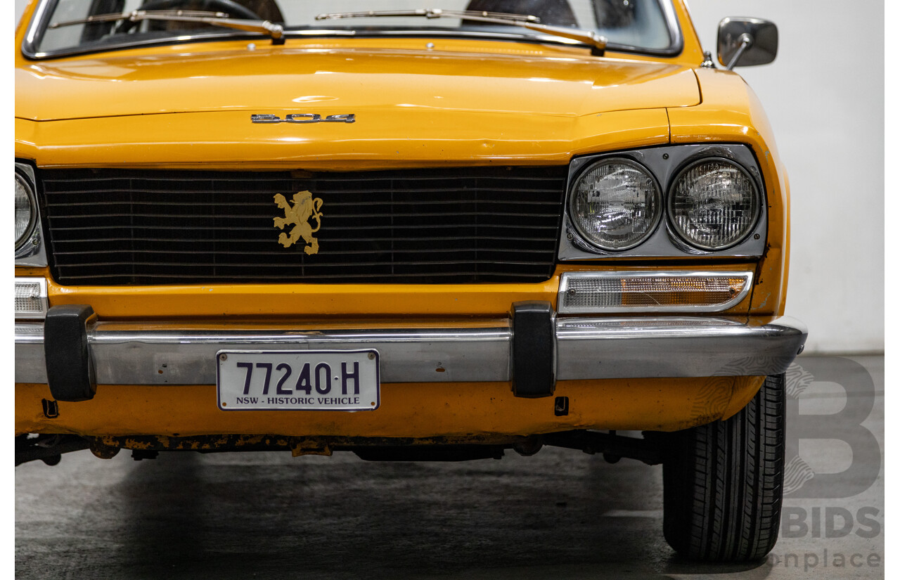 2/1976 Peugeot 504 GL 4d Sedan Yellow 2.0L