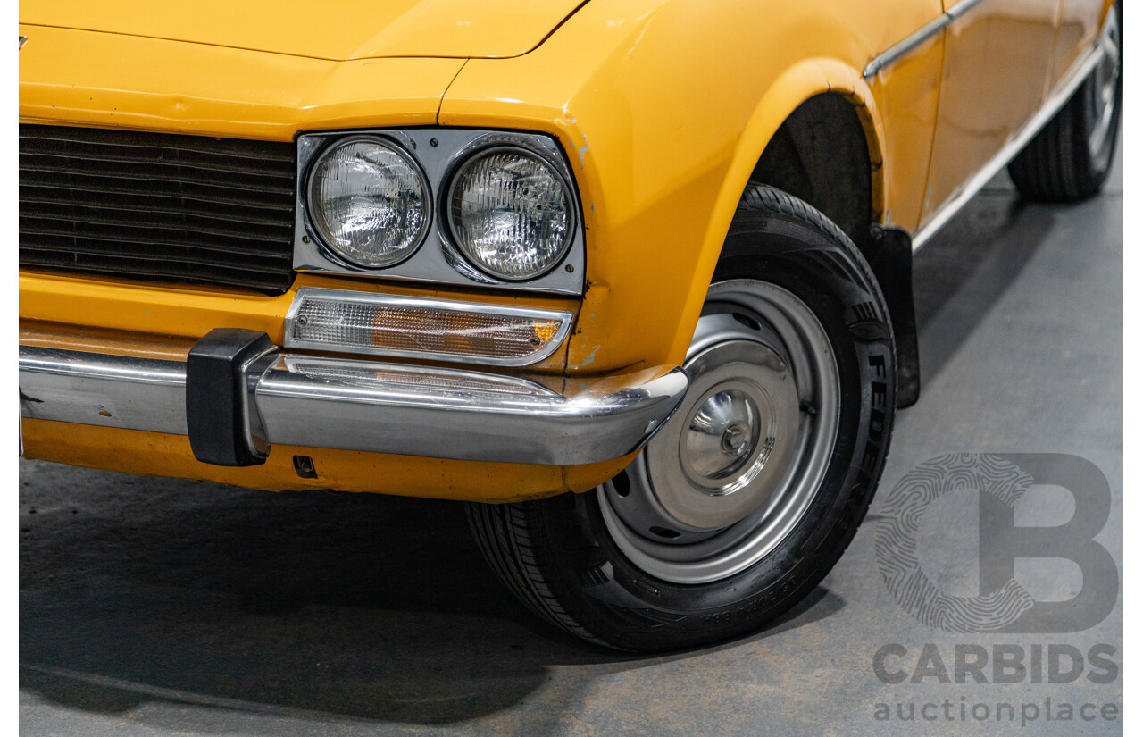 2/1976 Peugeot 504 GL 4d Sedan Yellow 2.0L