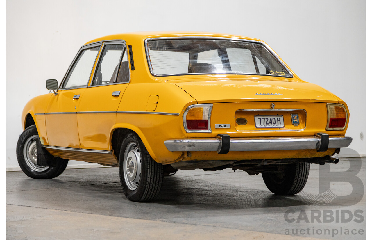 2/1976 Peugeot 504 GL 4d Sedan Yellow 2.0L