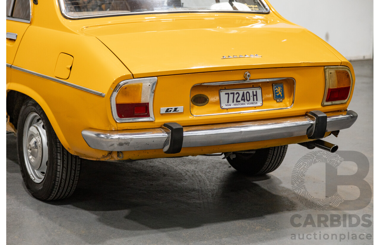 2/1976 Peugeot 504 GL 4d Sedan Yellow 2.0L