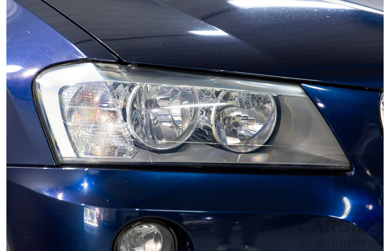 12/2011 BMW X3 Xdrive 20d (AWD) F25 4d Wagon Deep Sea Blue Metallic Turbo Diesel 2.0L