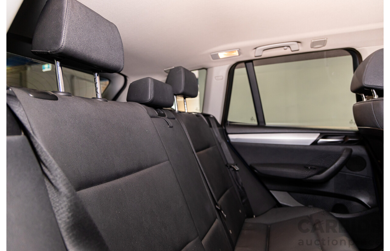 12/2011 BMW X3 Xdrive 20d (AWD) F25 4d Wagon Deep Sea Blue Metallic Turbo Diesel 2.0L