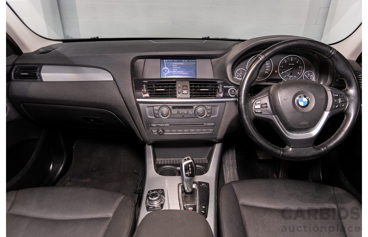 12/2011 BMW X3 Xdrive 20d (AWD) F25 4d Wagon Deep Sea Blue Metallic Turbo Diesel 2.0L