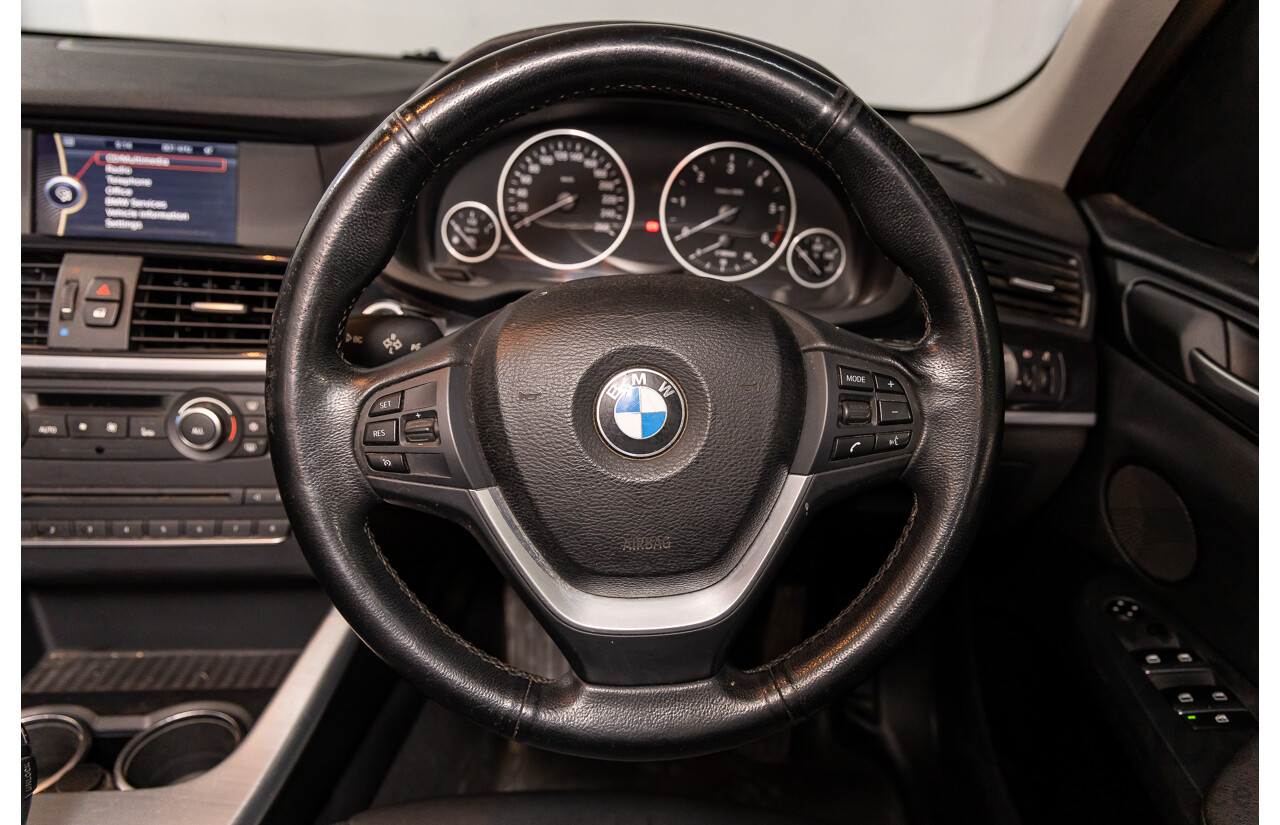 12/2011 BMW X3 Xdrive 20d (AWD) F25 4d Wagon Deep Sea Blue Metallic Turbo Diesel 2.0L