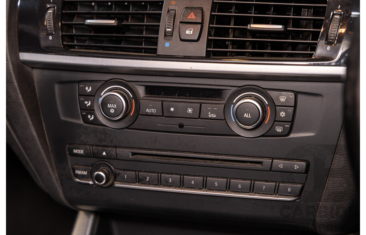 12/2011 BMW X3 Xdrive 20d (AWD) F25 4d Wagon Deep Sea Blue Metallic Turbo Diesel 2.0L