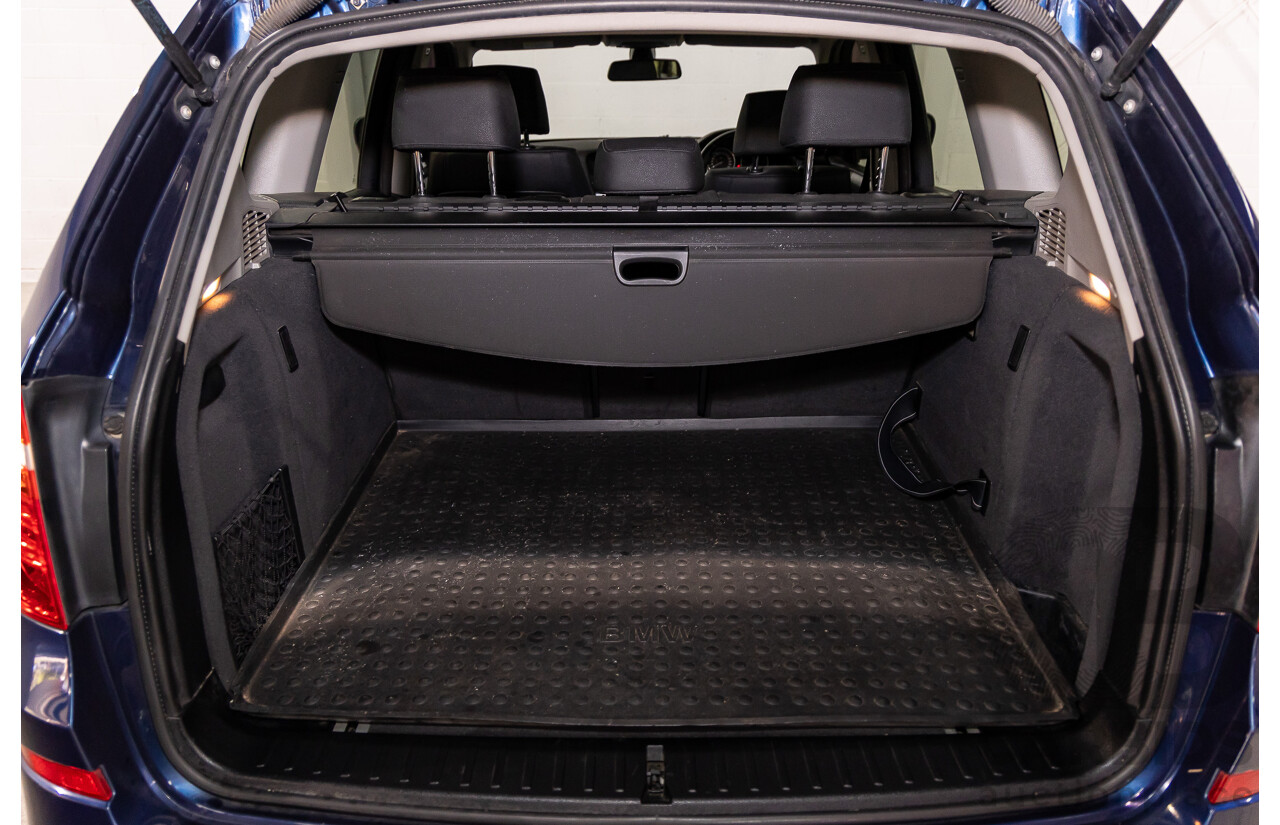 12/2011 BMW X3 Xdrive 20d (AWD) F25 4d Wagon Deep Sea Blue Metallic Turbo Diesel 2.0L