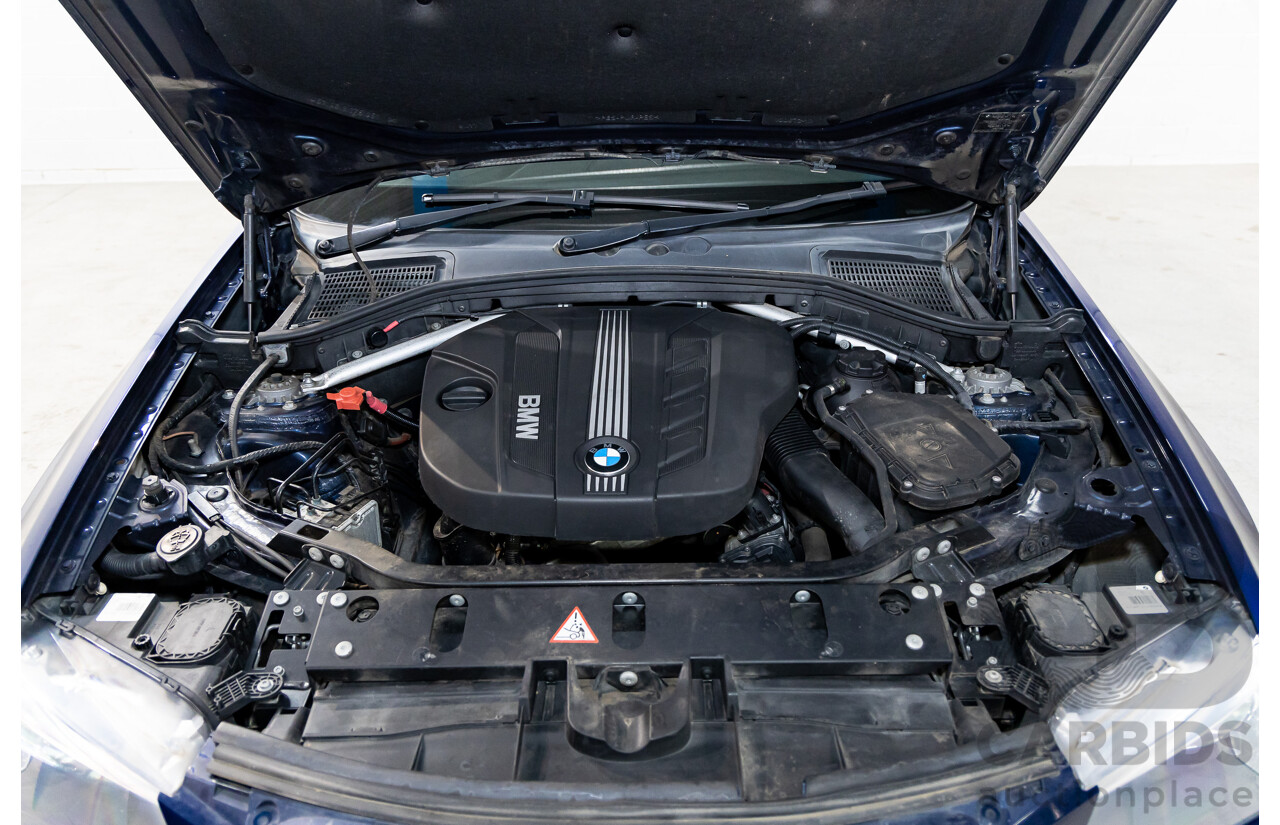 12/2011 BMW X3 Xdrive 20d (AWD) F25 4d Wagon Deep Sea Blue Metallic Turbo Diesel 2.0L