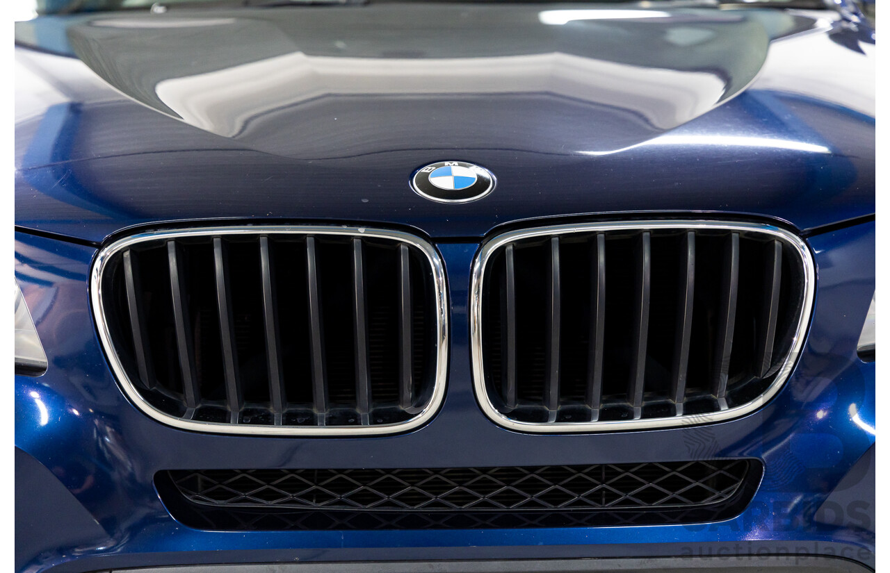 12/2011 BMW X3 Xdrive 20d (AWD) F25 4d Wagon Deep Sea Blue Metallic Turbo Diesel 2.0L