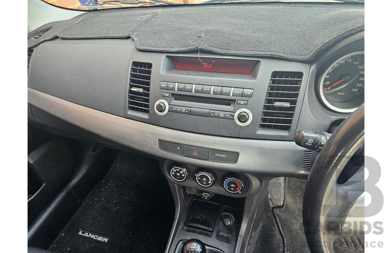 12/2009 Mitsubishi Lancer RX Sportback CJ MY10 5d Hatchback Blue 2.0L