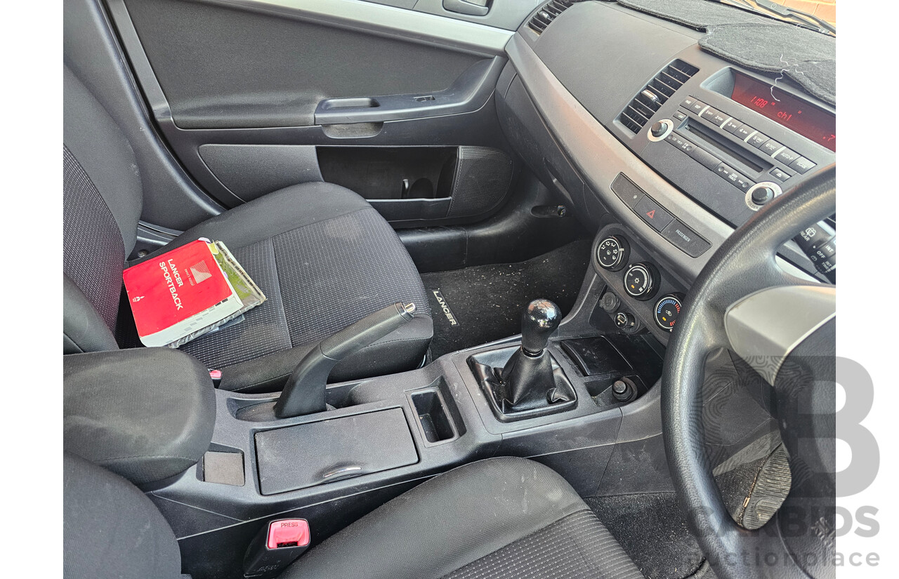 12/2009 Mitsubishi Lancer RX Sportback CJ MY10 5d Hatchback Blue 2.0L