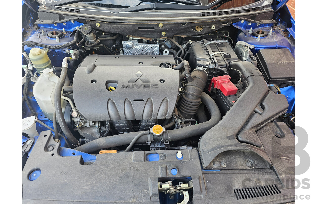 12/2009 Mitsubishi Lancer RX Sportback CJ MY10 5d Hatchback Blue 2.0L