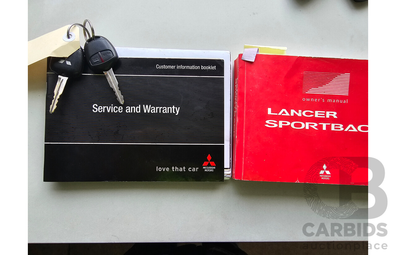 12/2009 Mitsubishi Lancer RX Sportback CJ MY10 5d Hatchback Blue 2.0L