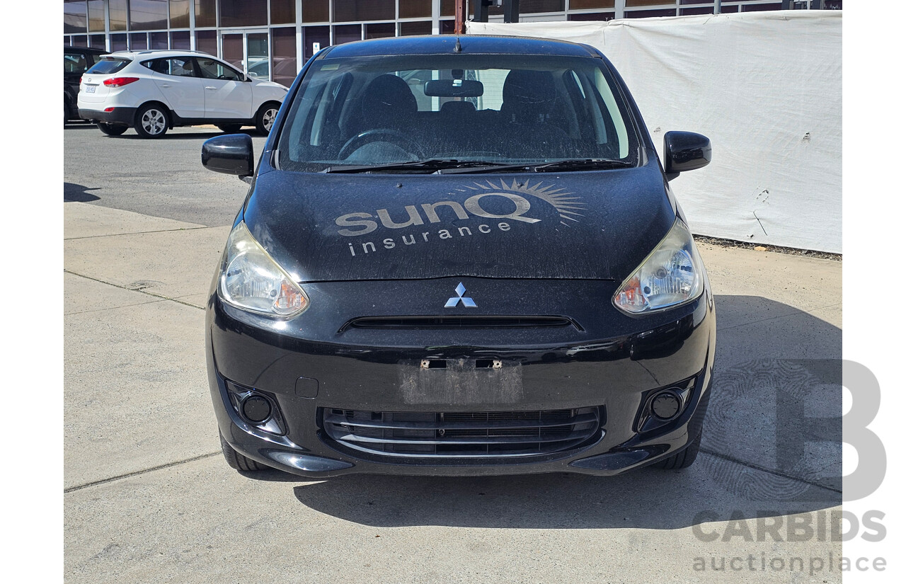 7/2013 Mitsubishi Mirage LS LA 5d Hatchback Black 1.2L