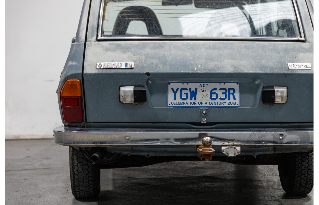 11/1979 Renault Virage 4d Wagon Blue 1.4L