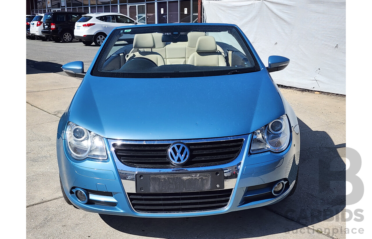 9/2009 Volkswagen EOS 147 TSI 1F MY09 UPGRADE 2d Convertible Blue 2.0L