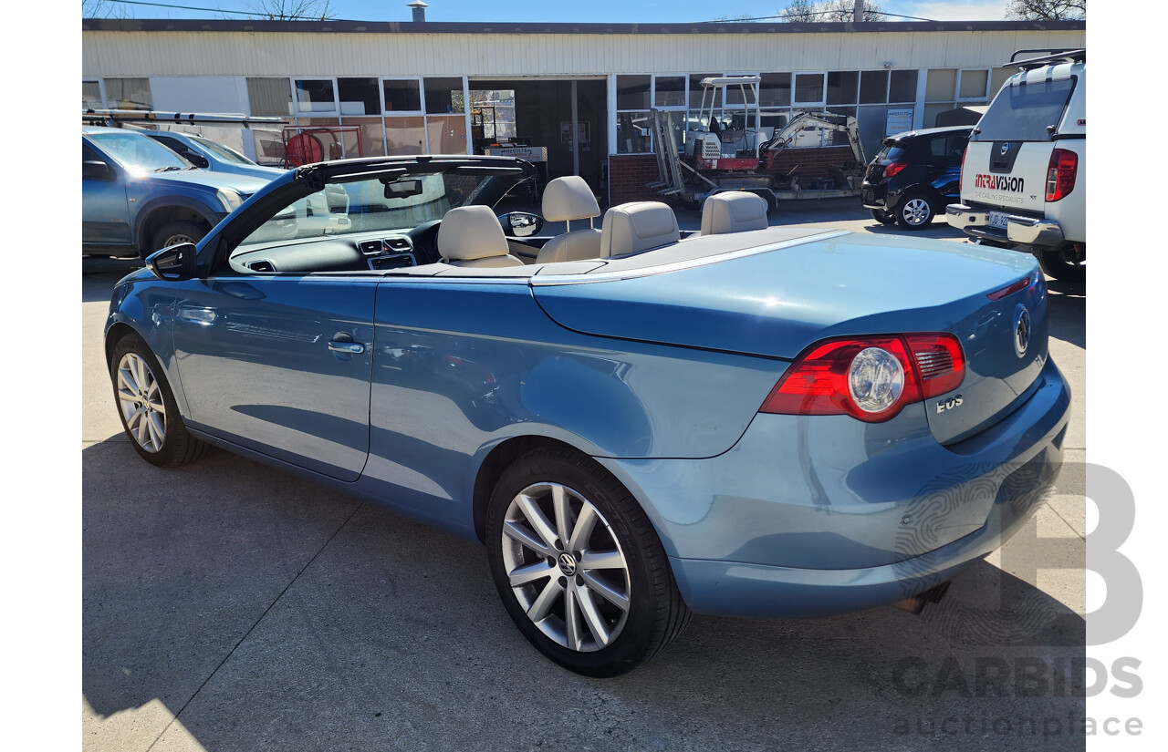9/2009 Volkswagen EOS 147 TSI 1F MY09 UPGRADE 2d Convertible Blue 2.0L