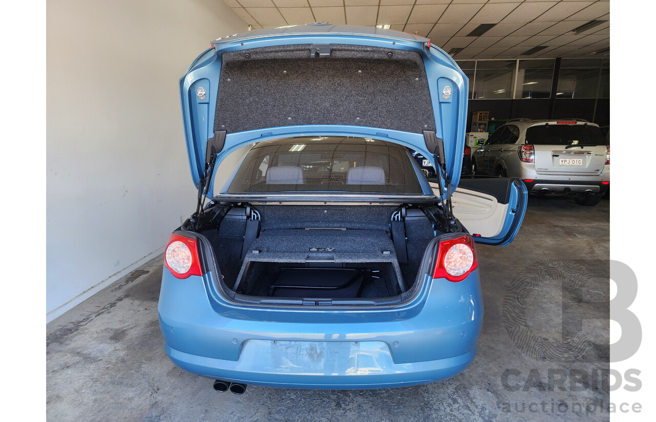 9/2009 Volkswagen EOS 147 TSI 1F MY09 UPGRADE 2d Convertible Blue 2.0L