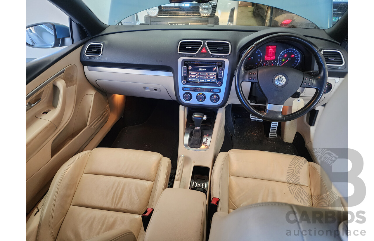 9/2009 Volkswagen EOS 147 TSI 1F MY09 UPGRADE 2d Convertible Blue 2.0L