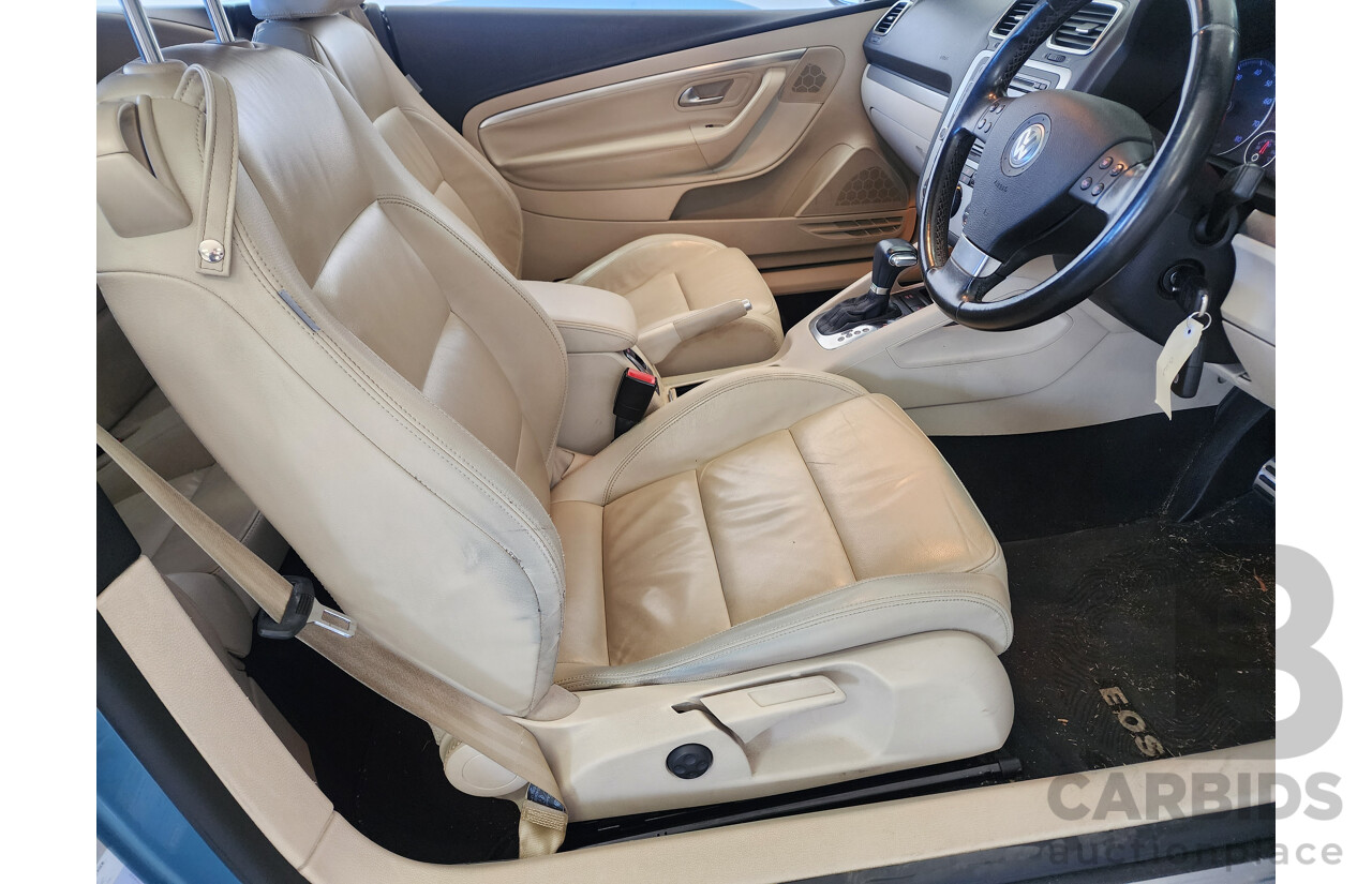 9/2009 Volkswagen EOS 147 TSI 1F MY09 UPGRADE 2d Convertible Blue 2.0L