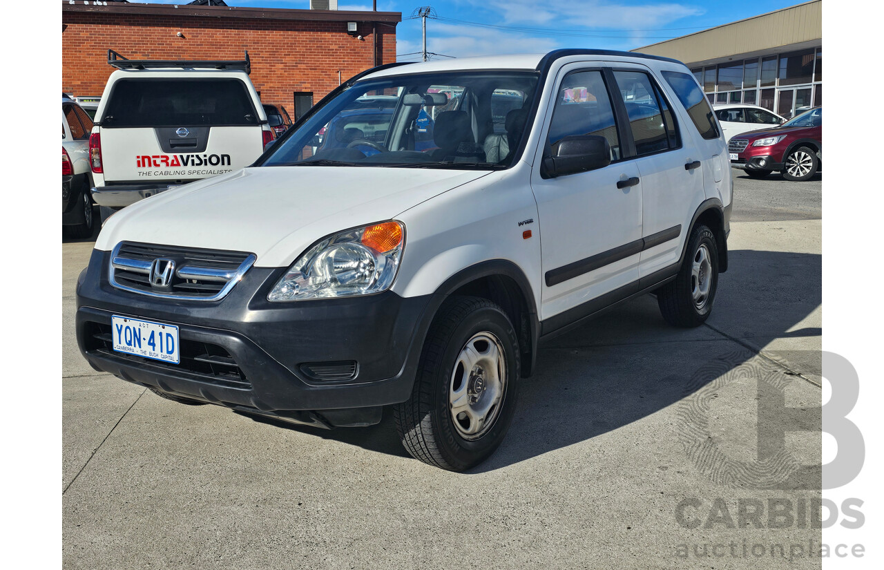 11/2002 Honda CRV (4x4) MY02 4d Wagon White 2.4L