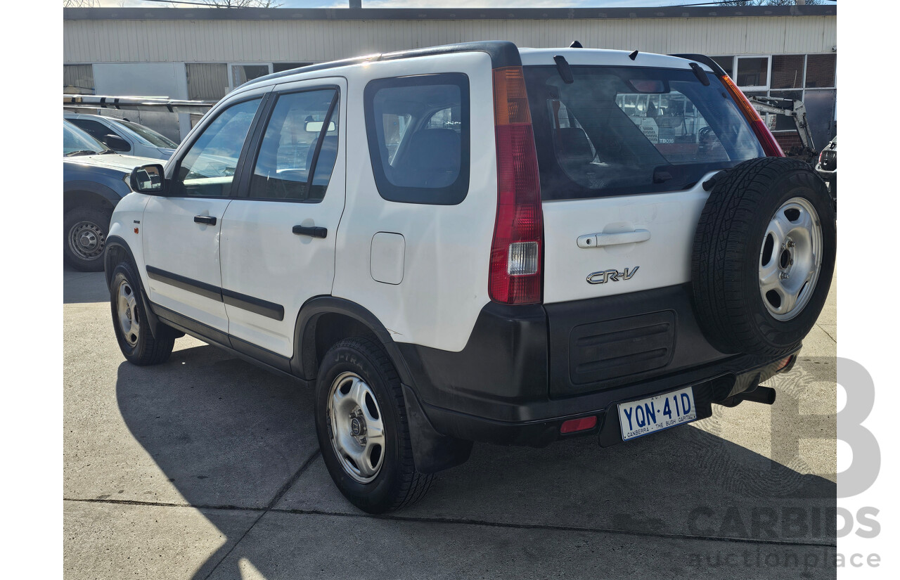 11/2002 Honda CRV (4x4) MY02 4d Wagon White 2.4L